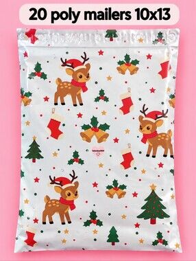 20 Cute Christmas Poly Mailers